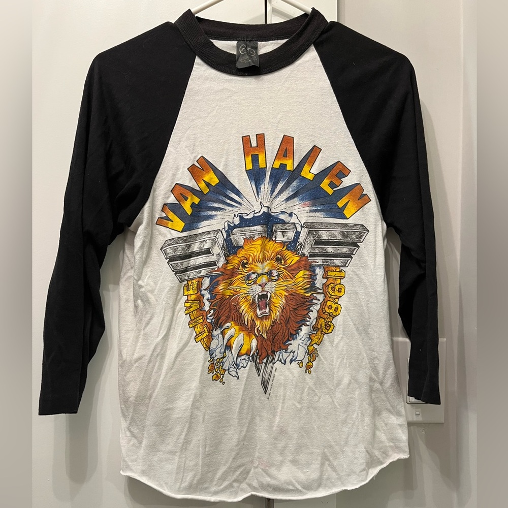 Original Van Halen baseball t 1982 Tour